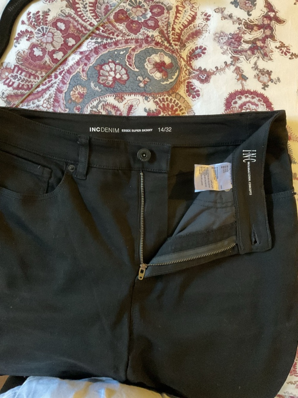 INC International Concepts Black Skinny Stretch jeans - Picture 7 of 8